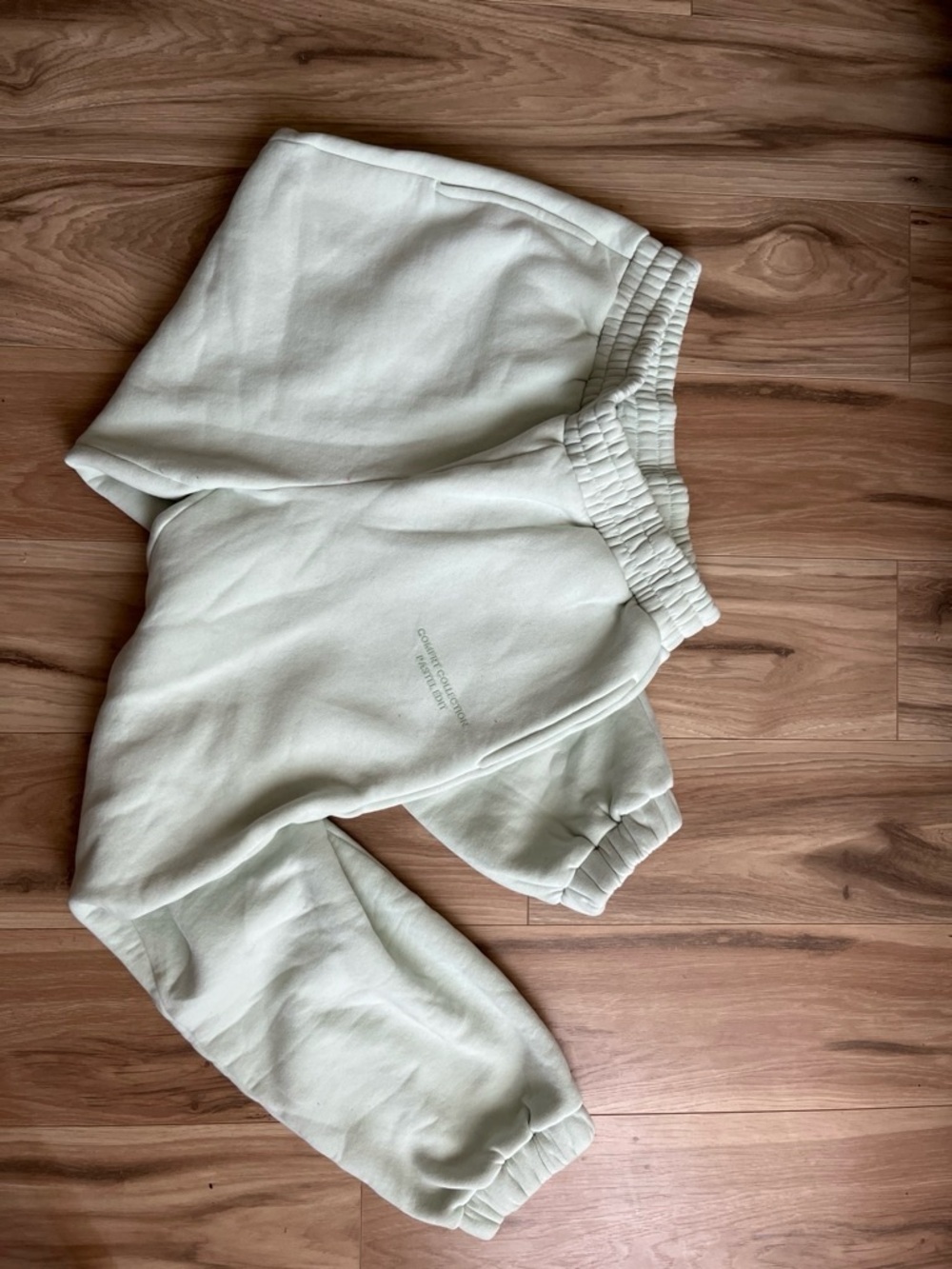 Comfort Colors Pale Mint Elastic-Waist Track Pants